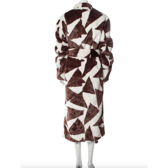 Ronny Kobo Ilia Two-tone Faux Fur Coat - Picture 14 of 14
